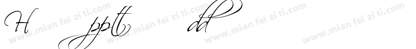 HL Scriptina Medium字体转换